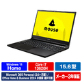 マウスコンピューター mouse 15．6型 Office付きノートパソコン K5I7G50ED165HB e angle select ブラック K5I7G50ED165HB