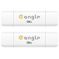 e angle USB3．2(Gen1)TypeC-A対応USBメモリ 128GB 2個セット ホワイト SETANGVCRUAC128AWX2