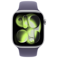 Apple Apple Watch Series 11(GPSモデル)- 46mm Apple Watch Series 11 シルバーアルミニウムケースとパープルフォグスポーツバンド - M/L MEVA4J/A