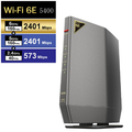 BUFFALO AirStation Wi-Fi 6E 対応トライバンドルーター チタニウムグレー WSR-5400XE6