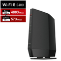 バッファロー 無線LAN親機11ax/ac/n/a/g/b 4803+573Mbps ブラック WSR-5400AX6P-BK