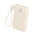 MOTTERU 準固体モバイルバッテリー 10000mAh e angle select アーモンドミルク EAN-MBSS10001-AM