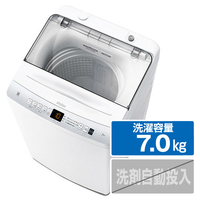 ハイアール 7．0kg全自動洗濯機 e angle select ホワイト JW-U70EA-W